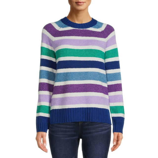 Multi-Colored Pullover Sweater